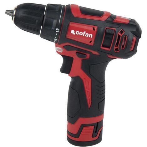 Taladro atornillador 12 V 28 Nm 1150 RPM con batería Li-ion y 19+1 posiciones de apriete