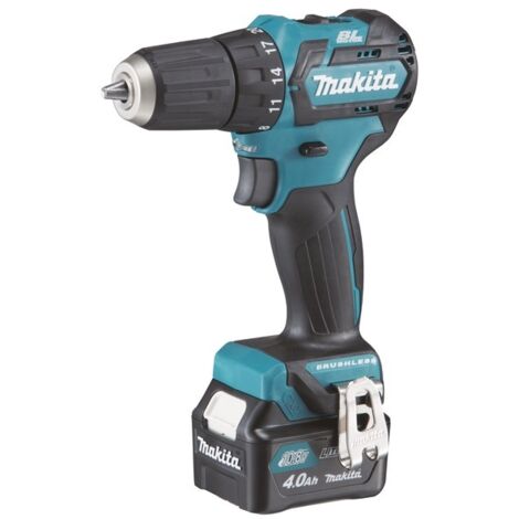 Taladro atornillador 12 V CXT Li-Ion 4 Ah Ø 10 mm MAKITA - 2 baterías, cargador, caja - DF332DSMJ
