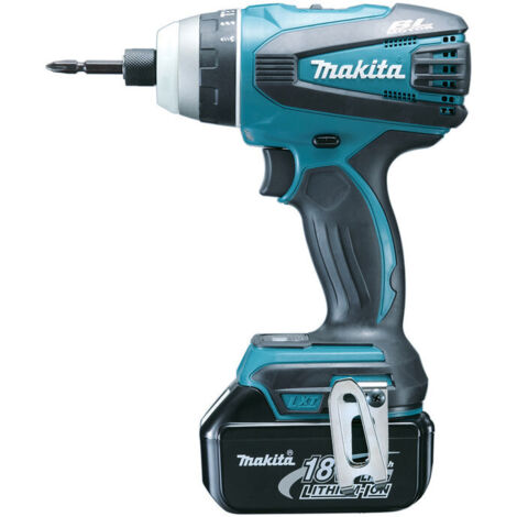 Taladro/atornillador 18 V Li-Ion 5 Ah MAKITA 4 funciones - 2 baterías, cargador, maletín - DTP141RTJ