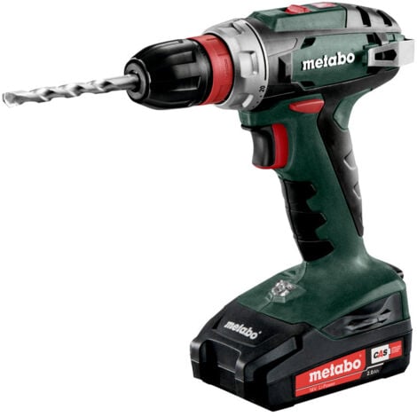 Taladro atornillador a batería BS 18 Quick 18 V 2x2,0 Ah, SC 30, 10mm Metabo