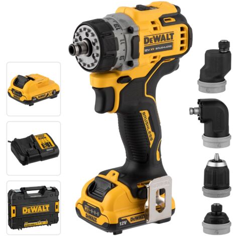 Taladro atornillador a batería DeWalt DCD703L2T-QW