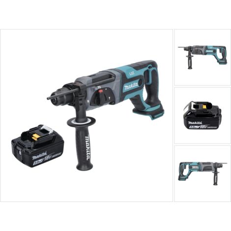 Taladro atornillador a batería Makita DHR 241 T1 18V 2.0J + 1x Batería 5.0Ah - sin cargador, sin maletín Makpac