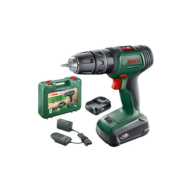 

Bosch Martillo taladrador a batería UniversalImpact 18 V (2 baterías, sistema de 18 V, en Maletín)