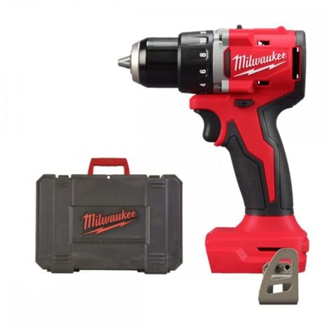 Taladro atornillador compacto sin escobillas M18 BLDDRC en estuche - Milwaukee M18 BLDDRC-0X (sin batería ni cargador)