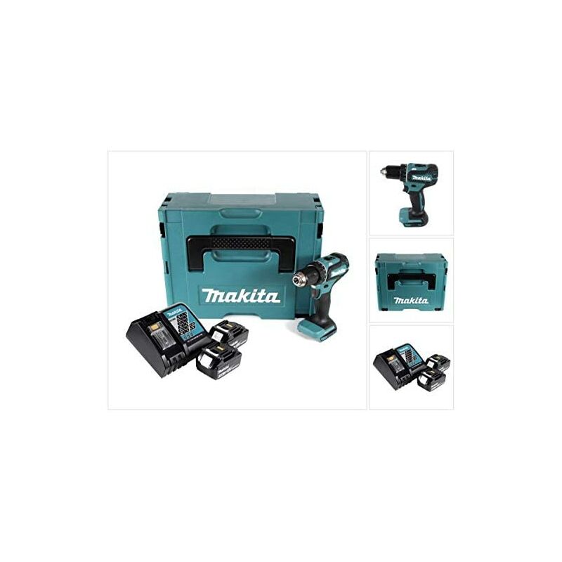 

DDF485RFJ Taladro Atornillador inalámbrico Li-Ion 18V 2X 3.0Ah 50Nm, 18 V, Multicolor - Makita
