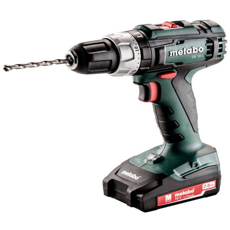 Metabo SB 18 L 450 RPM Sin llave 1,6 kg Negro, Verde, Plata