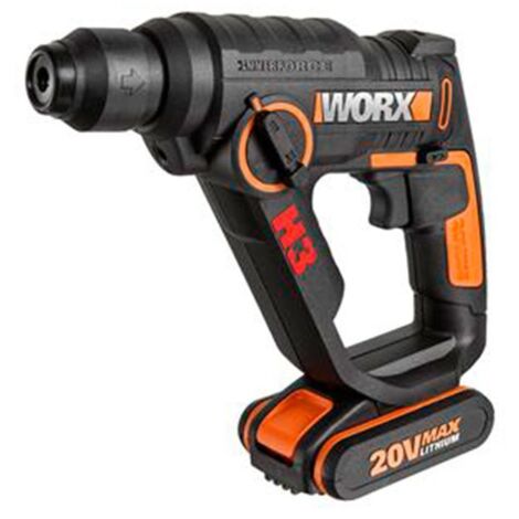 Taladro, Atornillador, Martillo Neumático 2 Baterías 20V/2Ah Worx WX390.1