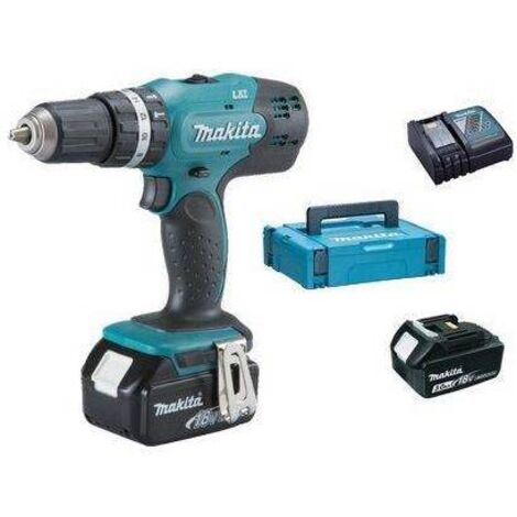 Taladro atornillador percutor a batería DHP453RFE MAKITA