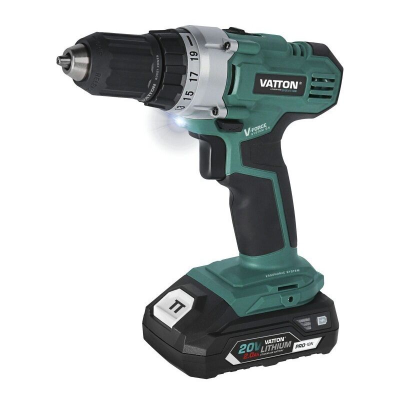 Vatton - Taladro Atornillador 20V 1 Batería 2.0 Ah