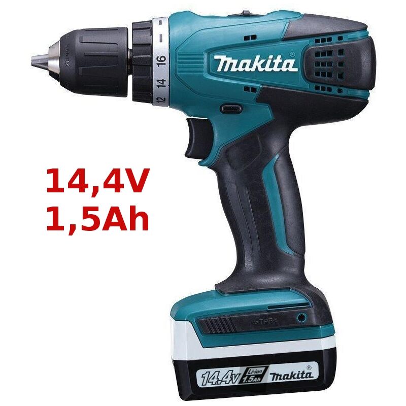 

Makita - Taladro Combinado HP347DWE 14,4V 1,5Ah.