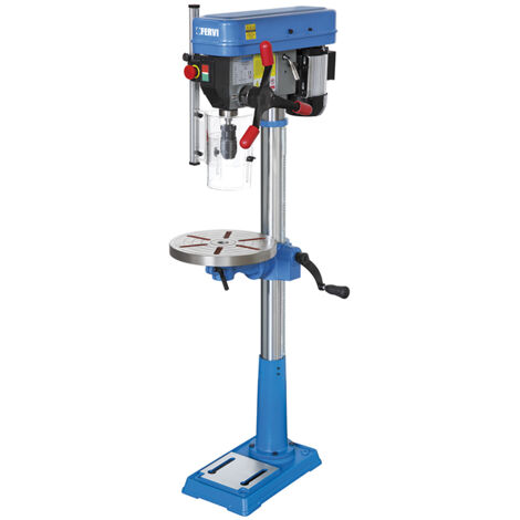 Taladro de columna con transmision por correa 650w 230v Fervi 0186