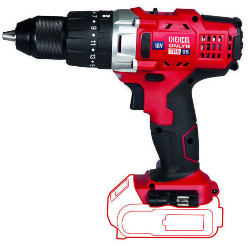 Taladro de Percusión Batería V18 Only1 Excel 09414