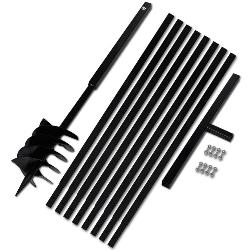 

Taladro De Tierra Con Mango 180 mm Con Tubo De Extensión 9 M Acero