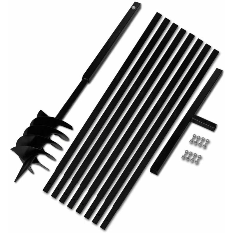 

Taladro De Tierra Con Mango 180 mm Con Tubo De Extensión 9 M Acero