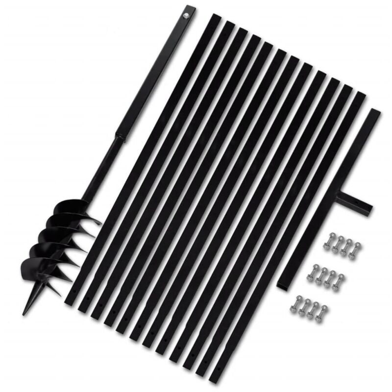 

vidaXL Taladro de Tierra con Mango de Acero Tubo de Extensión 120 mm 13 m