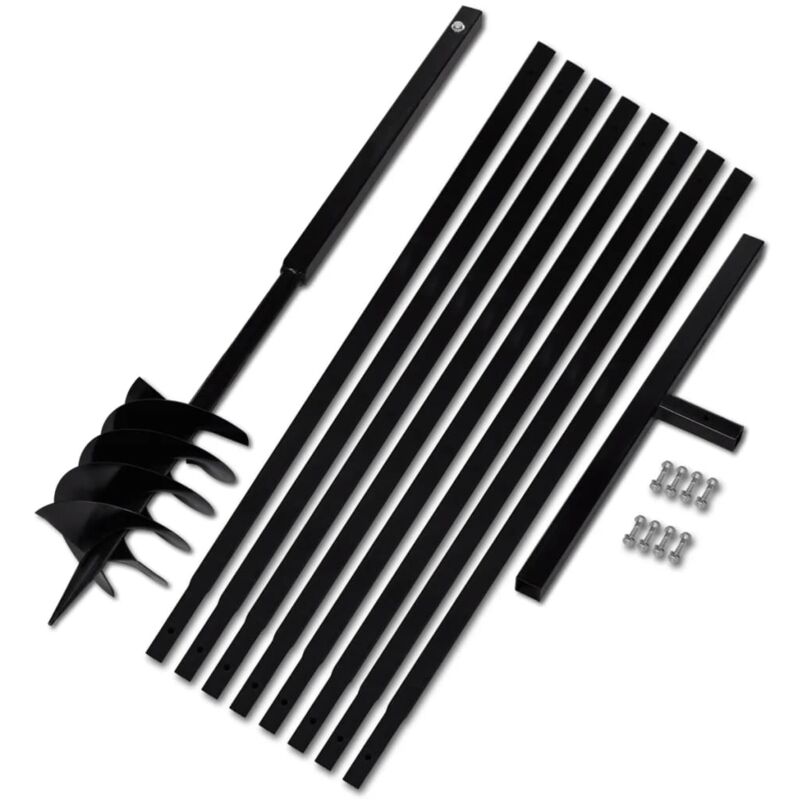 

Taladro de Tierra con Mango de Acero Tubo de Extensión 180 mm 9 m - Vidaxl