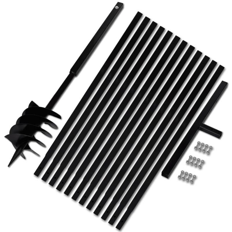 

Taladro de Tierra con Mango de Acero Tubo de Extensión 180 mm 13 m - Vidaxl