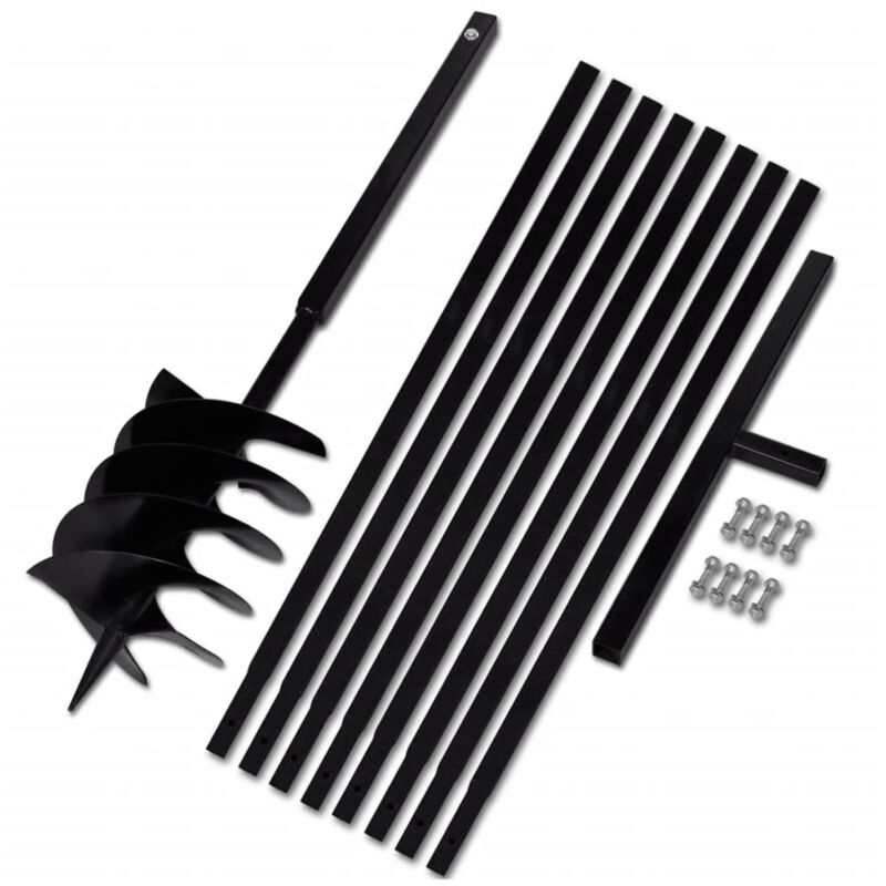 

Taladro de Tierra con Mango de Acero Tubo de Extensión 200 mm 9 m - Vidaxl