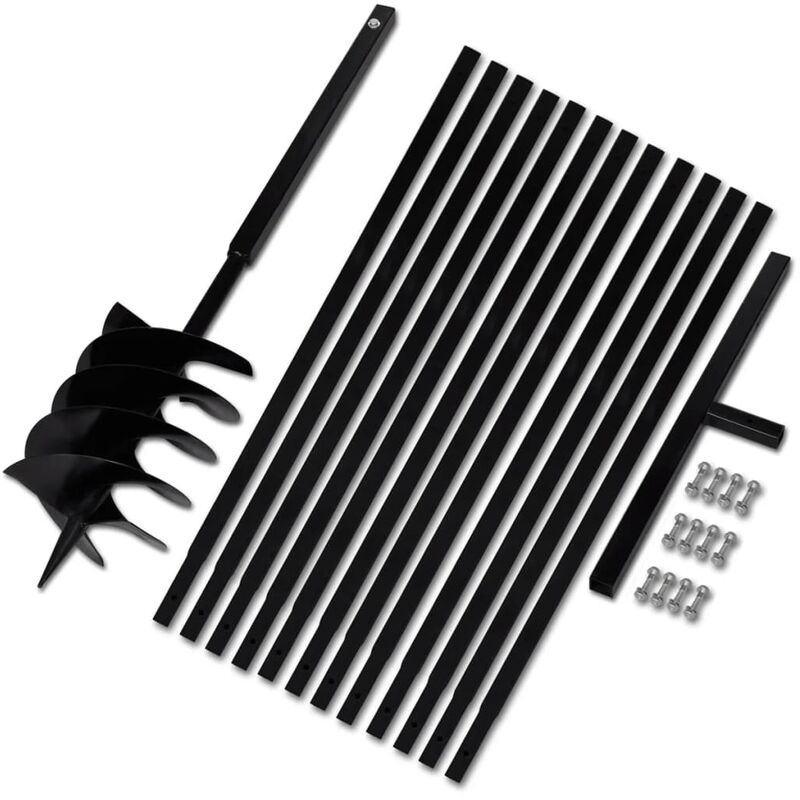 

Taladro de Tierra con Mango de Acero Tubo de Extensión 200 mm 13 m - Vidaxl