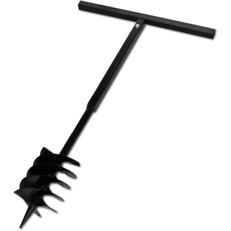 

Taladro de tierra con mango triple espiral acero negro 180 mm