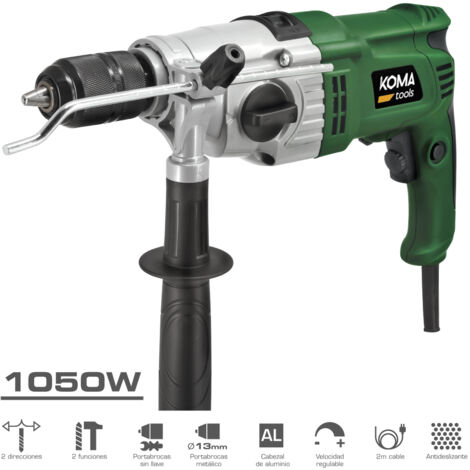 TALADRO PERCUTOR 1050W 13x39x26cm KOMA TOOLS