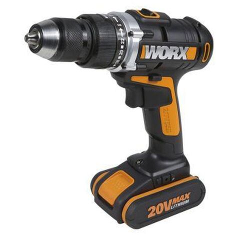 Taladro percutor a batería 20 V Worx WX372 2 baterías