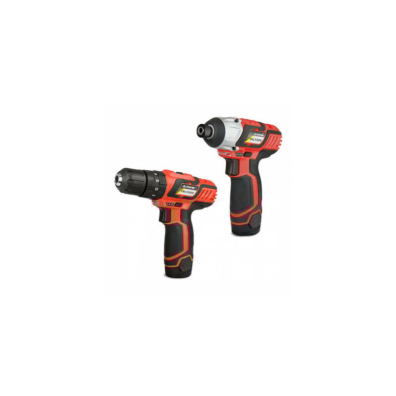 

Stayer Iberica - Taladro/ Percutor + Atornillador de impacto 1/4 12V (2 Baterías 2.0Ah) | Stayer