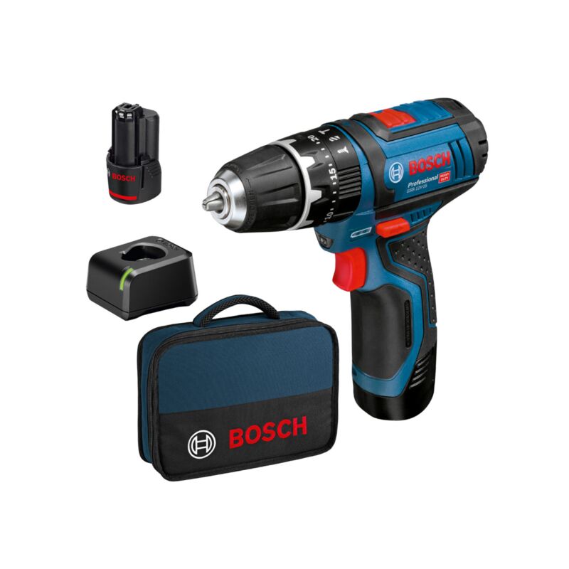 Taladro Percutor Bosch b Mod. gsb 12V-15