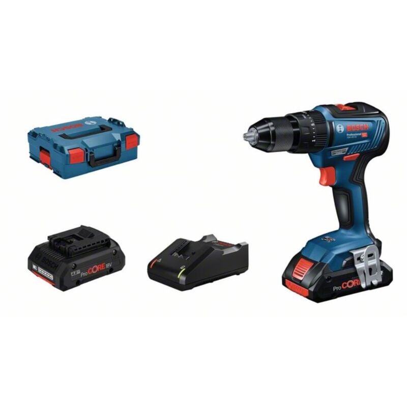 

Bosch Taladro/atornillador a batería GSB 18V-55 | 2x baterías 4.0 Ah ProCORE18V