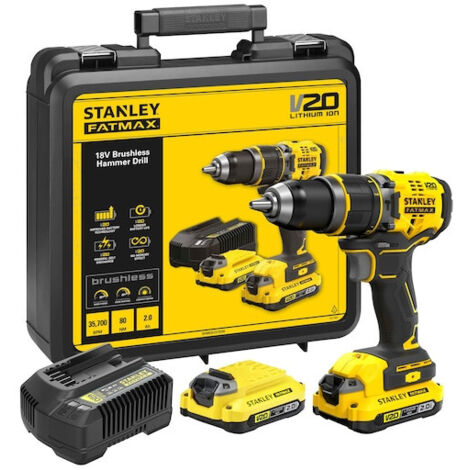 TALADRO PERCUTOR BRUSHLESS V20 2X18V-2AH SFMCD721D2K