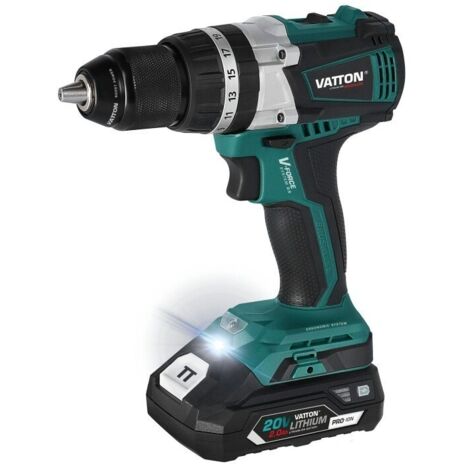 TALADRO PERCUTOR BRUSHLESS VATTON 20V 1 BATERÃA 4.0Ah