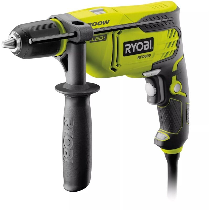 Taladro atornillador de percusión Ryobi RPD800-K 800W 3000 rpm