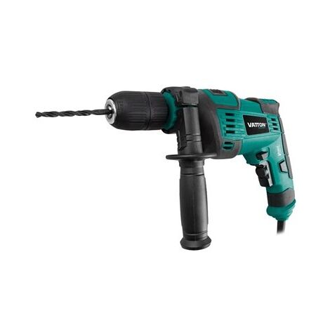 Taladro percutor de velocidad regulable (850W 3000 RPM) con maletín y accesorios incluidos