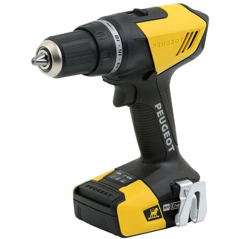 Taladro PEUGEOT ENERGYDRILL-18V20 - 2 baterías 18V 2.0 Ah - 1 cargador 250312