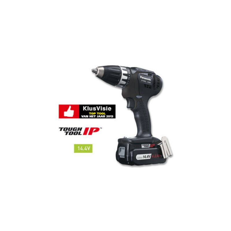 

Taladro/atornillador autorregulable sin cable PANASONIC 14,4 V 4,2 Ah Li-ion (2 x baterías)