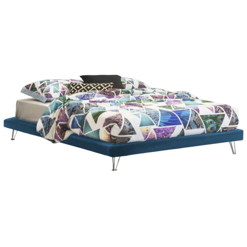 

Cama doble Sommier Light, 205 x 170 h32, azul - Talamo Italia