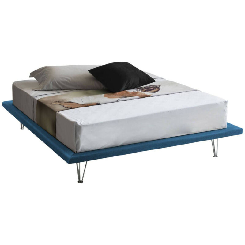 

Cama doble Sommier Light, cm 215 x 180 h32, azul - Talamo Italia