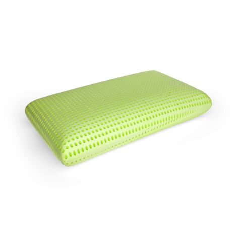 Talamo Italia Cuscino per letto, 100% Made in Italy, Guanciale sfoderabile a "saponetta" in Memory Foam, Anallergico e Traspirante, 70x40xh16 cm, con imballo rinforzato