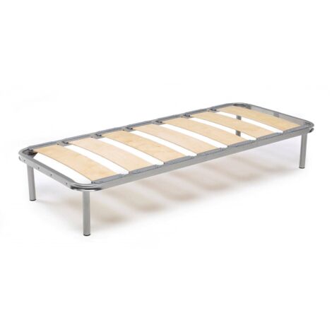 Talamo Italia Einzelbettbasis Mariaclaudia, Orthopädische Basis mit breiten Latten, 100% Made in Italy, Cm 80x190h 31