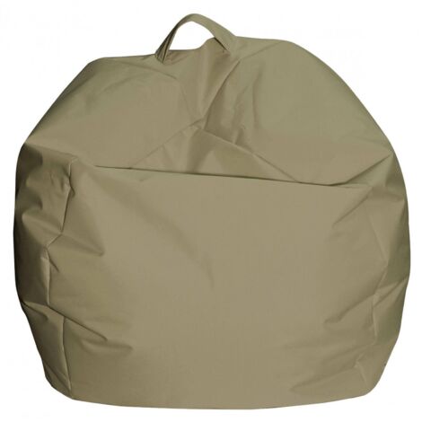 Talamo Italia Eleganter Sitzsack, beige Farbe, Maße 65 x 50 x 65 cm