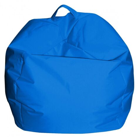 Talamo Italia Eleganter Sitzsack, blaue Farbe, Maße 65 x 50 x 65 cm