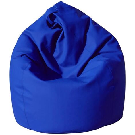 Talamo Italia Eleganter Sitzsack, blaue Farbe, Maße 80 x 120 x 80 cm
