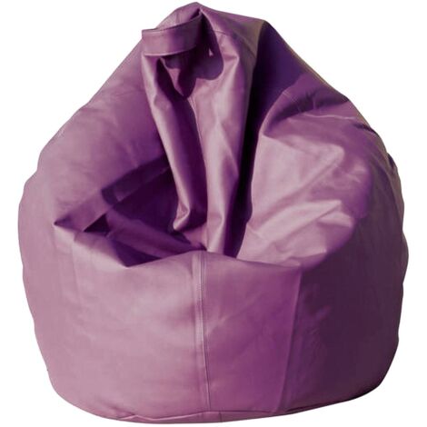 Talamo Italia Eleganter Sitzsack, lila Farbe, Maße 80 x 120 x 80 cm