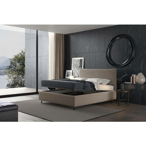 Letto Contenitore Stile Classico Moderno Imbottito In Tessuto Taranto IVA  Applicata 22% Dimensioni 160 x 190