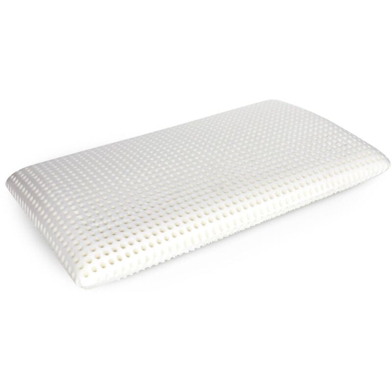 

Pillow for bed, 100% Made in Italy, Ergonomic 'soap' pillow in perforated Memory Foam, Hypoallergenic and Breathable, 70x39xh10 cm - Talamo Italia