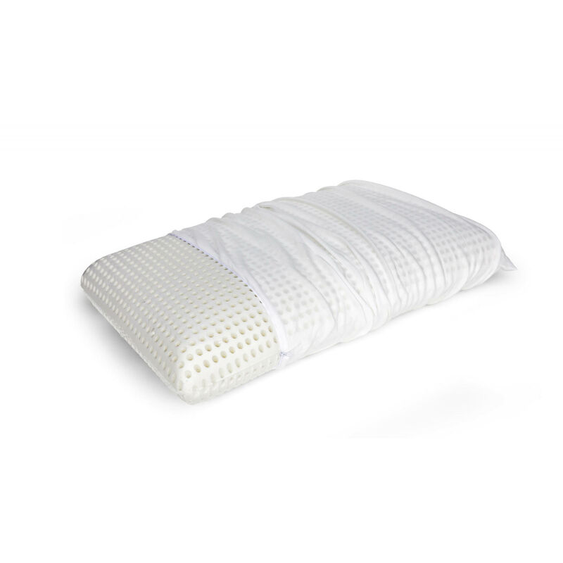 

Pillow for bed, 100% Made in Italy, Removable 'soap' pillow in perforated Memory Foam, Hypoallergenic and Breathable, 70x40xh16 cm. - Talamo Italia