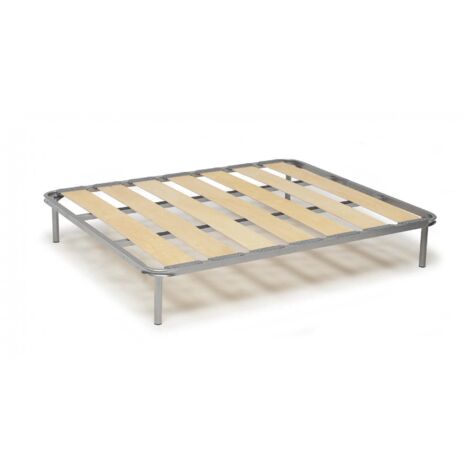 Talamo Italia Quadratische und eine halbe Bettbasis Mariagiulia, Orthopädische Basis mit breiten Latten, 100% Made in Italy, Cm 120x190h 31