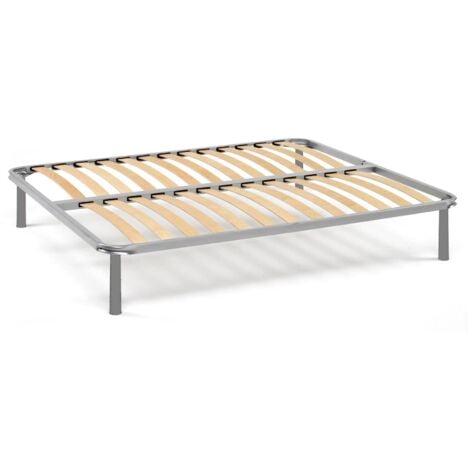 Talamo Italia - Rete letto matrimoniale Al, Rete ortopedica a doghe, 100% Made in Italy, Cm 160x190h 31