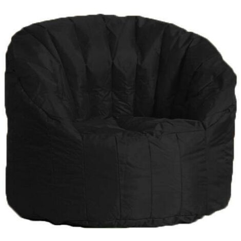 Talamo Italia Runder Polstersessel, Farbe schwarz, Maße 80 x 80 x 80 cm