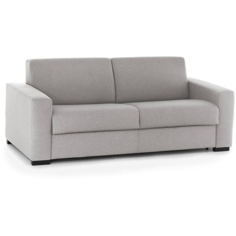 

Sofá cama Elisabetta con 2 plazas Grande, Sofá de sala de estar, Made in Italy, Apertura giratoria con colchón y red incluidos, en tejido acolchado,